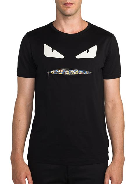 fendi monster t shirt mens|fendi crewneck t shirt.